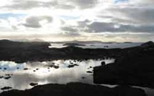 Sea Views above Gerrannan black house village